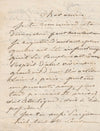 peintre Charles LEFEBVRE va à Sceau faire 2 études de plantes lettre autographe