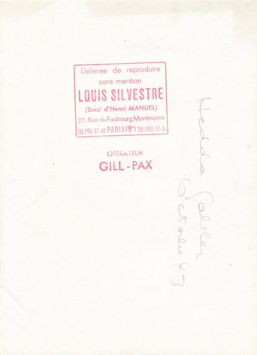 Théâtre Hedda Gabler Henrik Ibsen photographie argentique d'époque 1944 Gill-Pax