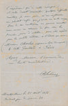 Paul-Narcisse SALIÈRES peintre lettre autographe retour oeuvre Belgique