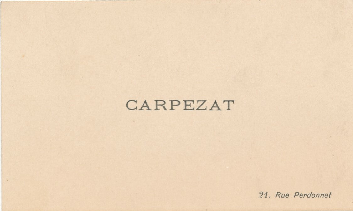 CARPEZAT peintre décors théâtre opéra 2 lettres autographes signée Lavastre Rubé