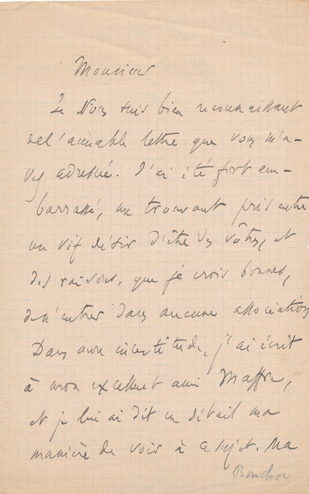 Maurice BOUCHOR 11 lettres autographes signées lot écrivain Petit Théâtre