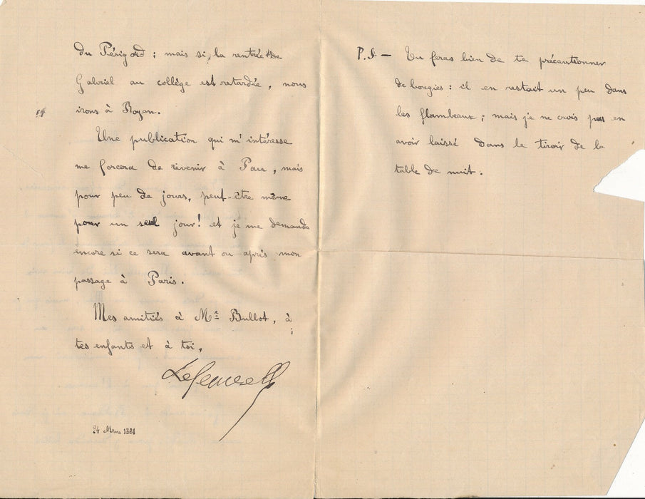 documents histoire théâtre Porte Saint Martin Charles LEFEUVE 7 pages
