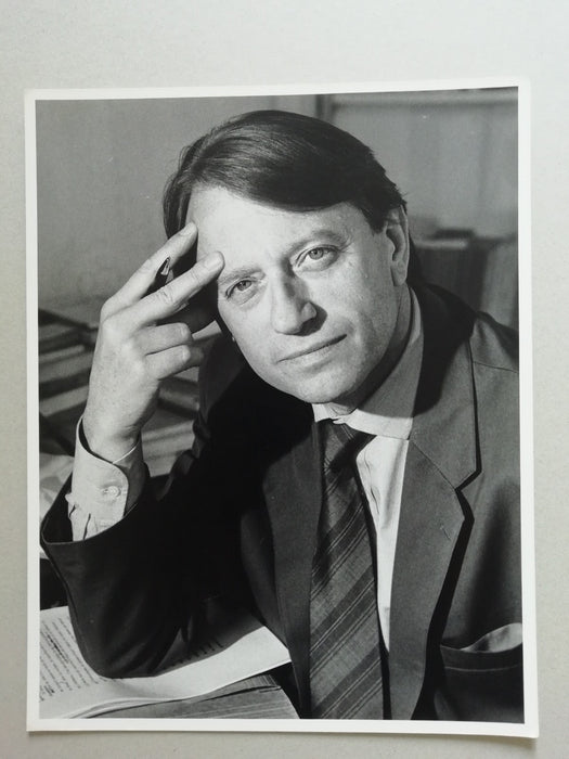 photo Hector Bianciotti (1930-2012),  écrivain tirage argentique époque v. 1980