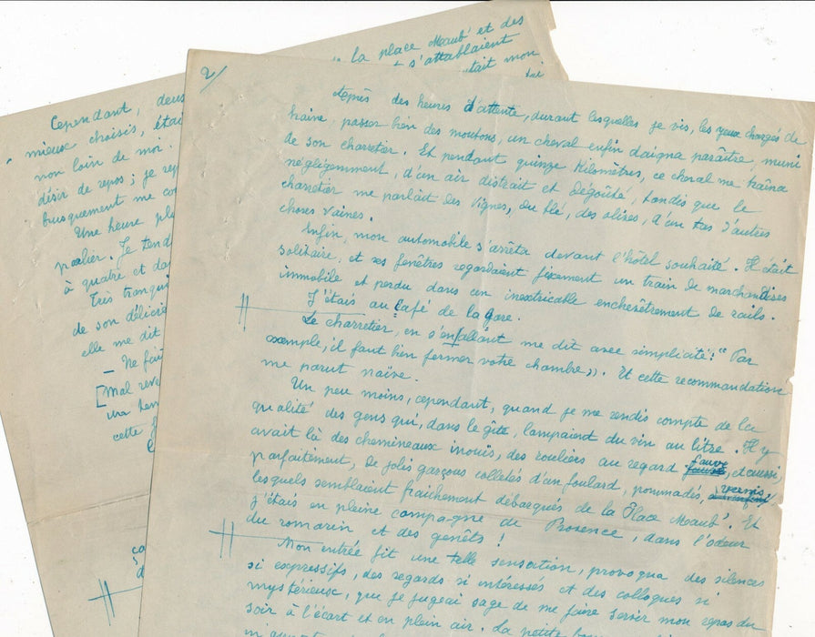 HENRY KISTEMAECKERS fils Belge manuscrit signé Un gentil petit café de la gare