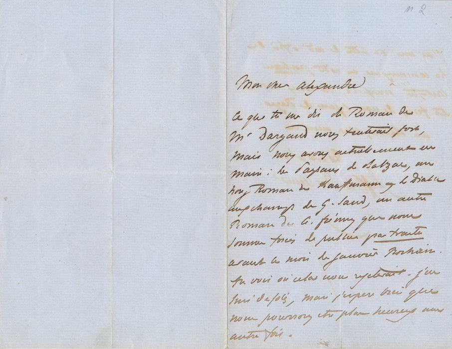 Maxime du Camp 2 lettres autographe signées éditeur Houssaye Dargaud Revue