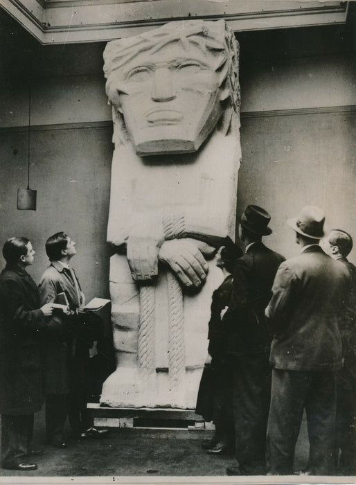 Exposition Jacob EPSTEIN 1935 photo photographie tirage argentique époque Christ