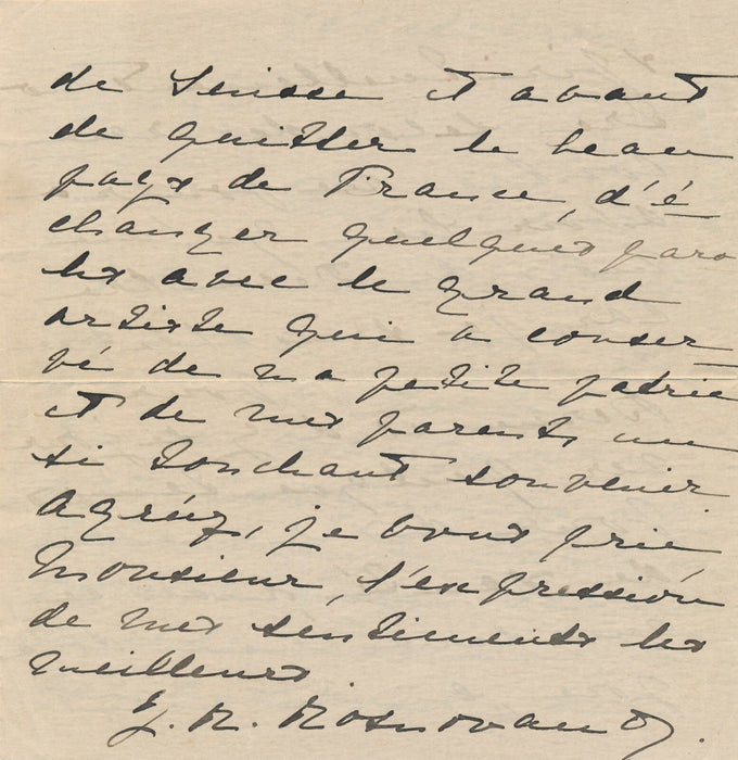 Princesse ROSSETTI-ROSNOVANO 3 lettres autographes signées