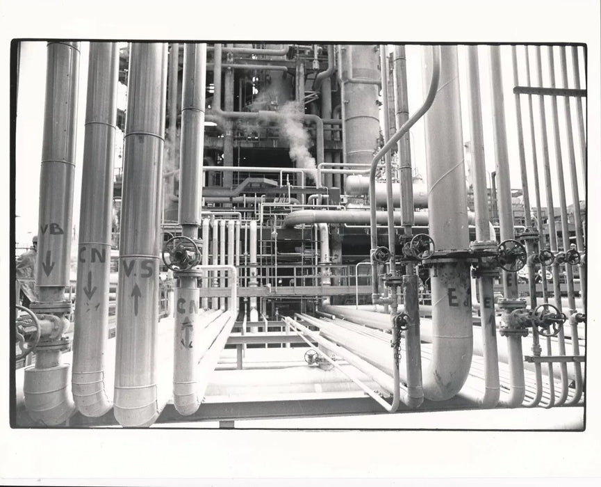 Skikda Algérie raffinerie pétrole 2 photographie photos époque