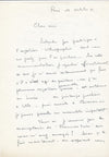 peintre Paul Collomb Correspondance 9 lettres lot ET lithographie signée