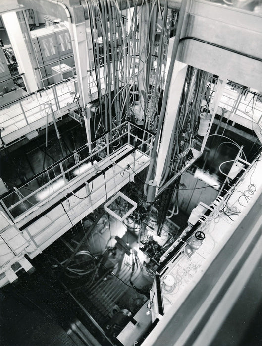 photo Nucléaire Cadarache Bouches-du-Rhône Osiris argentique époque Jahan