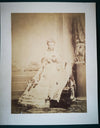 Adolphe DALLEMAGNE Portrait femme robe albumine photo photographie