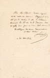 Jean-Baptiste LESUEUR architecte Hotel de Ville Paris lettre autographe signée