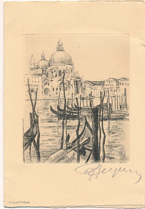 Raymond Léon AUGER 10 gravures originales signées 10 envois autographes 1 lettre