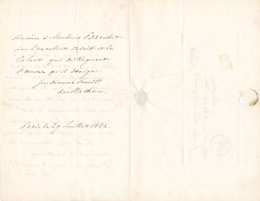 Militaria marine Amiral MACKAU bel ensemble 6 lettres autographes signées