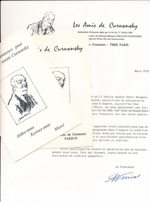 Curnonsky documentation photo photographie gastronomie 4 lettres Simon Arbellot