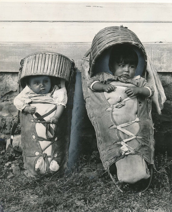 Bébé apache indiens Arizona Amérique Nord contretype époque photo photographie