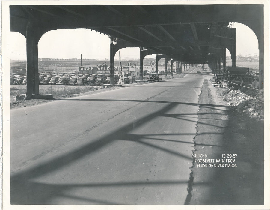 Roosevelt avenue Flushing River Bridge New York 1937 photo architecture