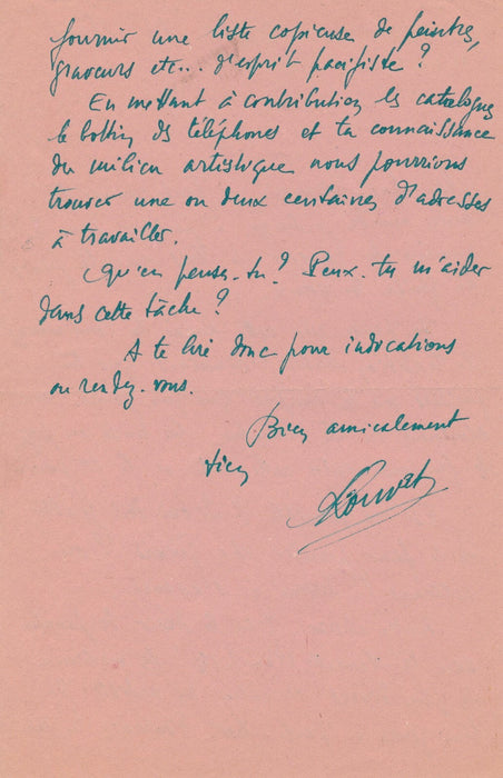 arnarchisme Louis Louvet 4 lettres rapprochement franco allemand Delatousche