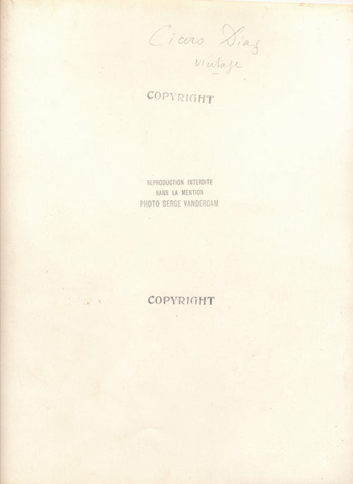 Cicero DIAS peintre Brésil photo photographie Serge Vandercam vintage