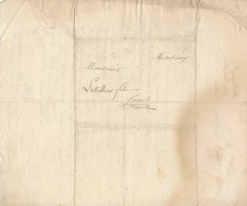 Famille Letellier, Paris, Bourg la Reine, vers 1880-1890 3 documents autographes