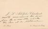 Peintre Adolphe Chudant lettre autographe ET carte visite Jourdain Durand Ruel