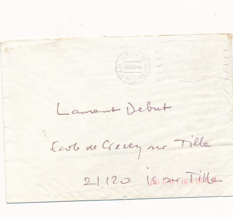 Claude GARACHE lettre autographe signée : décline une collaboration illustration