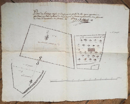 Ancien régime 1779 plan confiscation Roi Généralité Caen Granville architecture