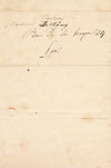 Jean-Bapstiste Adolphe LAFOSSE peintre graveur lettre autographe signée 1840