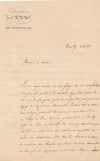 Auguste TROGNON précepteur François d'Orléans 2 lettres autographes signées