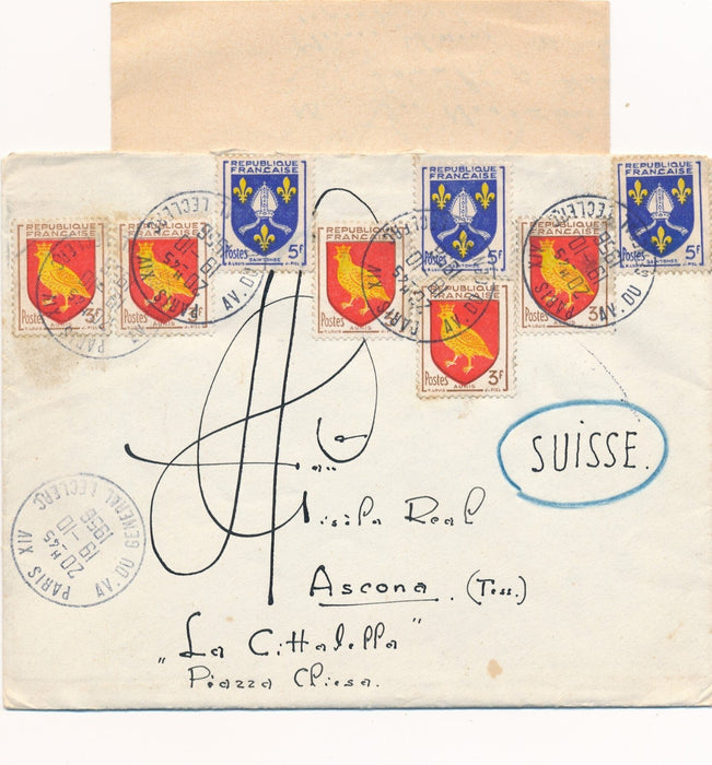Suisse Adolf HERBST peintre correspondance 9 lettres autographes signées galerie