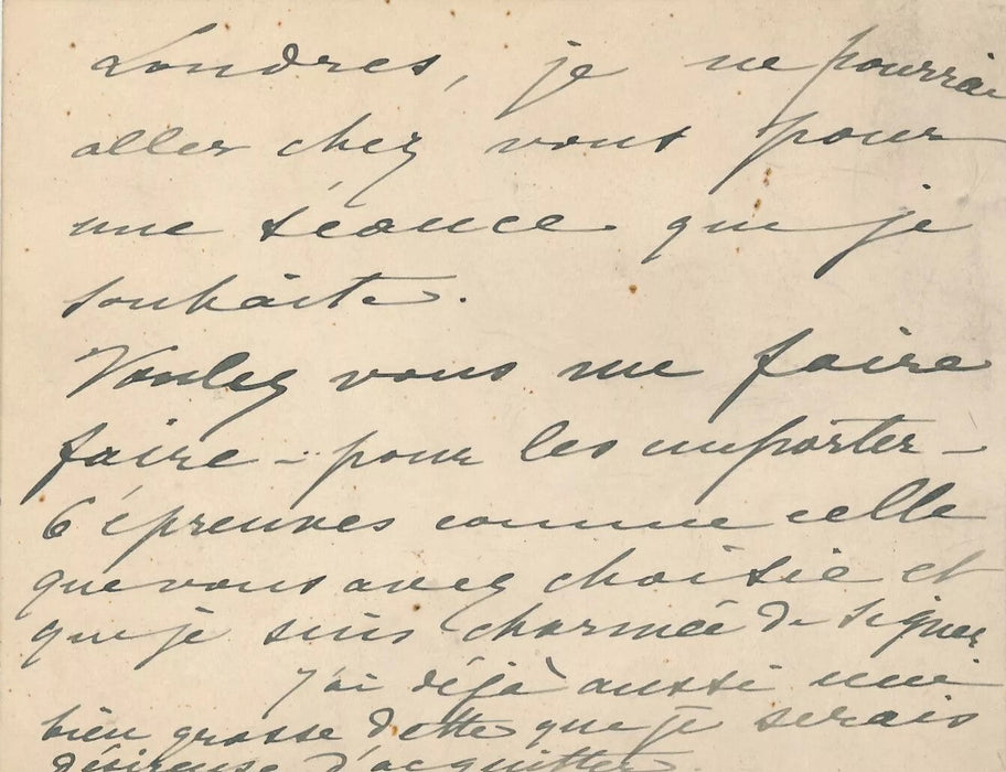 Julia BARTET comédienne 11 cartes et 2 lettres autographes bel ensemble !