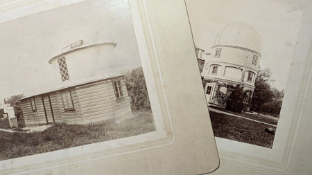 Observatoires astronomie 2 tirage papier citrate vers 1910 photo photographie