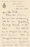 Harold Stanley EDE 2 lettres autographes signées à Maurice SACHS Gaudier Brzeska