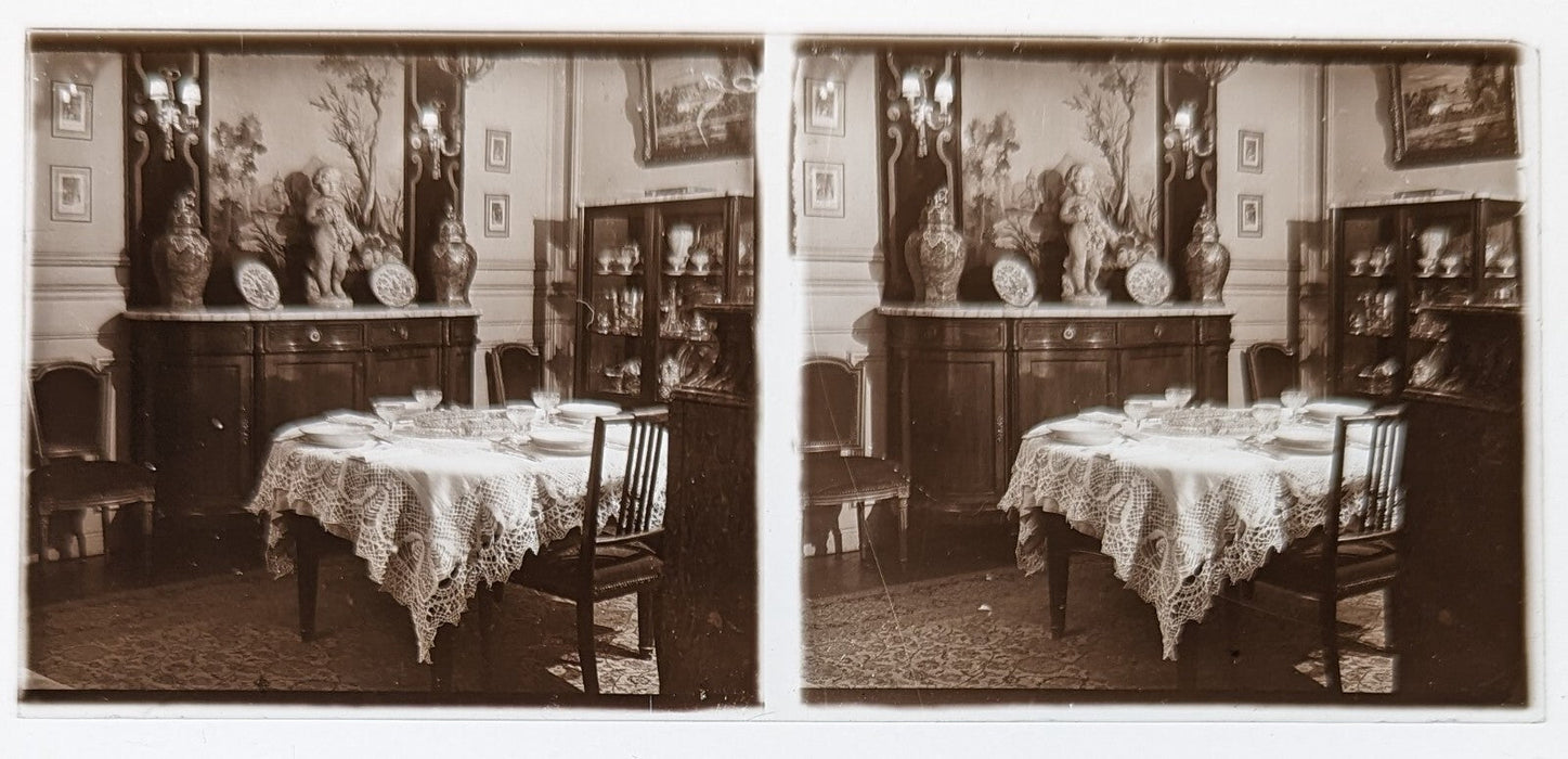 stéréo positif Intérieur bourgeois photo photographie design mobilier v. 1930