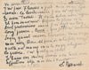 Émile BERNARD très belle lettre autographe signée amitié guerre religion