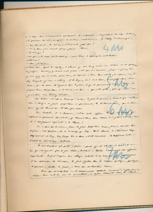 F. SARCEY manuscrit autographe signé 4 p. Jules Lemaîre Edmond Demolins anglais