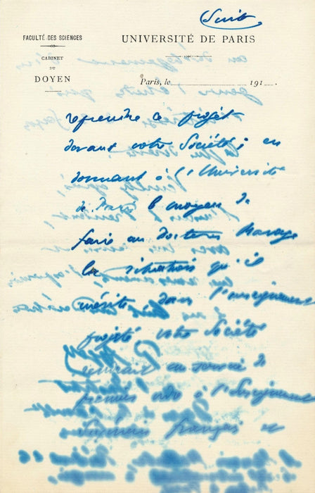 Mathématicien Paul Appell création poste phonétique René Marage 2 lettres