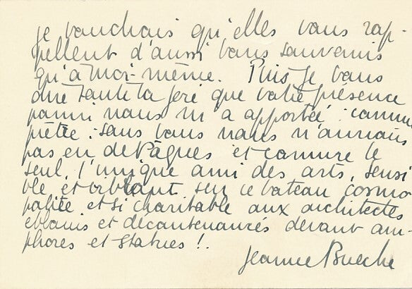 Jeanne BUECHE abbé MOREL ROUAULT 2 lettres 1 autographe signée religion Suisse
