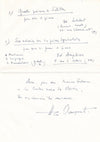 Henri SAUGUET compositeur lettre à Anahit FONTANA  Voyante poèmes de Schiller
