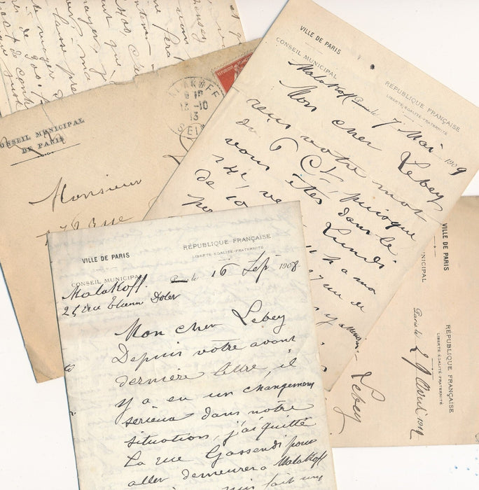 Victore PANNELIER Paris photographe 11 lettres  radical guerre anti clerical