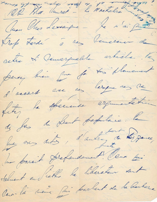 Waldemar George Correspondance 18 lettres autographes signées adressée