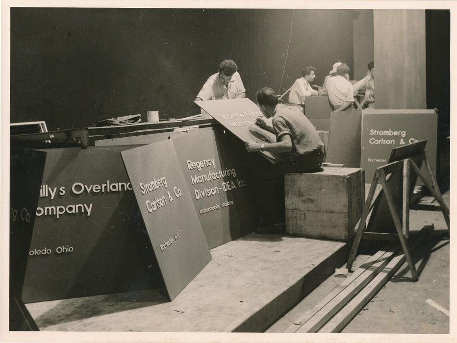 Grèce Foire internationale Thessalonique 3 tirages argentiques époque 1955