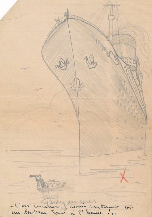 jeune Georges KERBRAT caricaturiste humour  30 dessins v 1930 Georges Ventillard