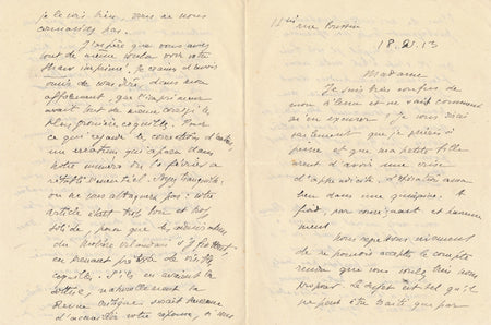 Eugène MARSAN précise ses idées politiques 2 lettres autographes signées Maurras
