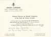 Suzanne BERTILLON décoratrice invitation Union Lorraine Wendel Balmain Dior ...