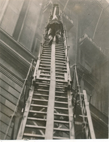 Londres, incendie à l’hotel CECIL v.1920 argentique vintage photo photographie