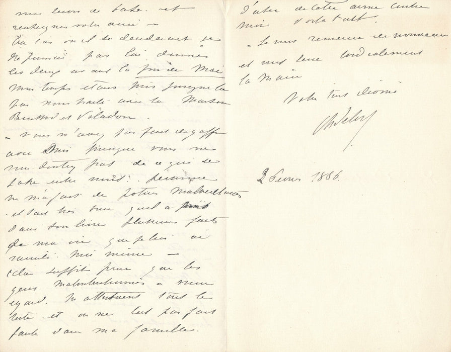 peintre Charles Delort 3 lettres autographes signées Frantz Jourdain A. Daudet