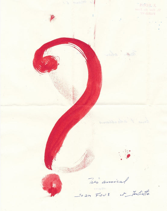 Jean FOUS correspondance 24 lettres ou cartes peintre naïf 1960 1962 Jakovsky
