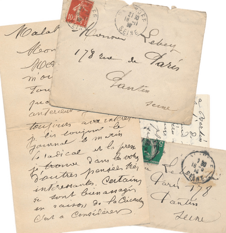 Victore PANNELIER Paris photographe 11 lettres  radical guerre anti clerical