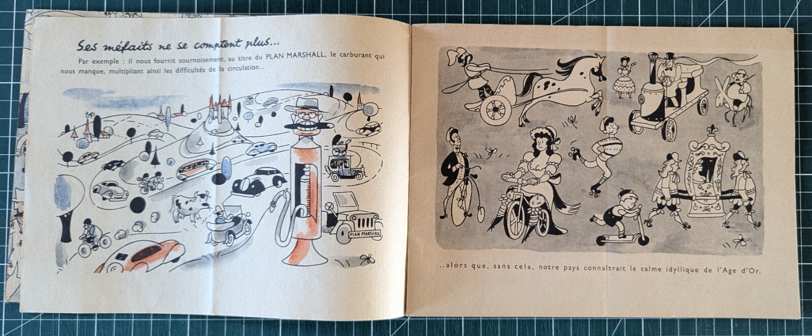 L'homme au cigare entre les dents contre plan Marshall Etats-Unis Curry 1950